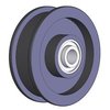 Brewer Machine And Gear Flat Belt Flanged Pulley Idler, 4-1/2" OD, Ball Bearing, 5/8" Bore P2B